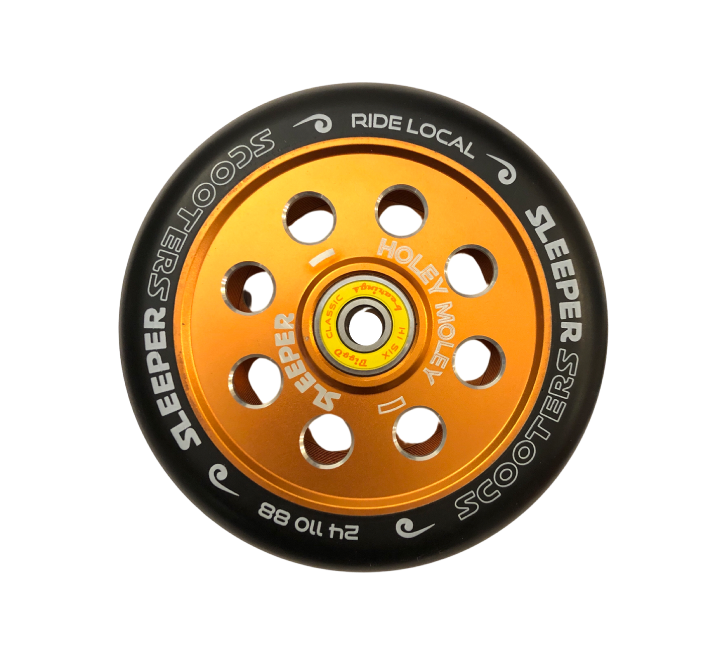 Holey Moley wheel (incl BiggO 6 ball Hi Impact bearings)